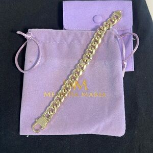 Melinda Maria Julian Cuban Chain Bracelet 10.8mm, 7 inch long